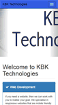 Mobile Screenshot of kbktechnologies.net